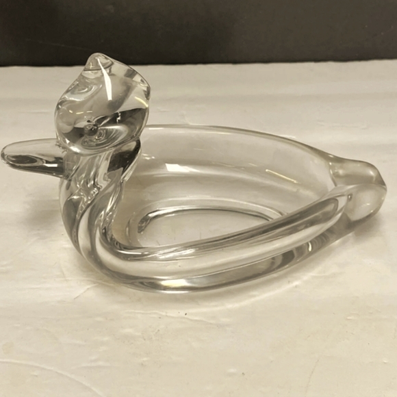 1940s Style Cigar Ashtray Large Glass Duck - Picture 2 of 5